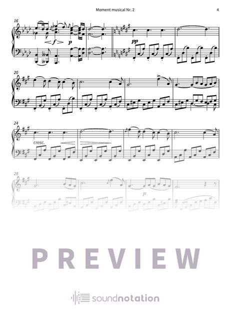 Moment musical Nr. 2 - Preview Page 2