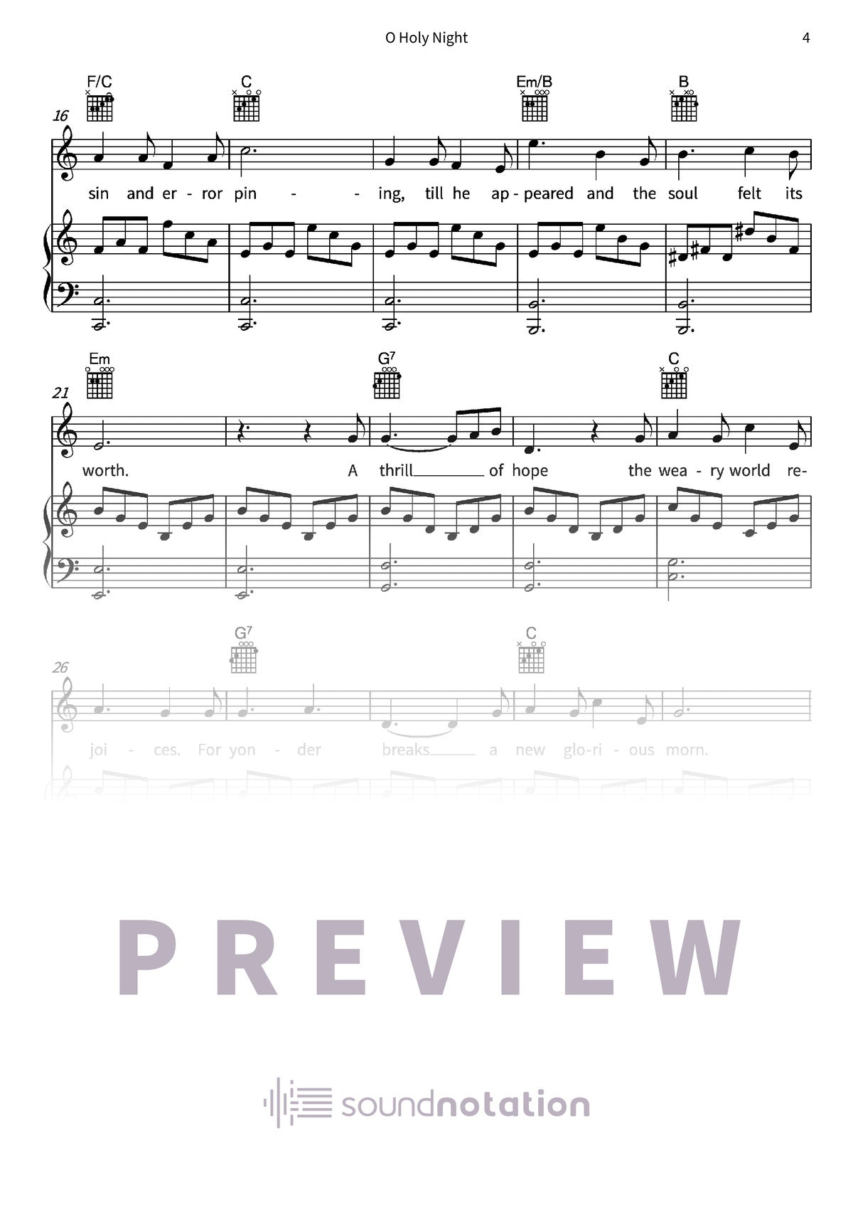 O Holy Night - Preview Page 2