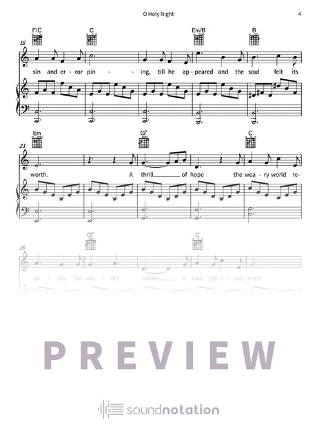 O Holy Night - Preview Page 2