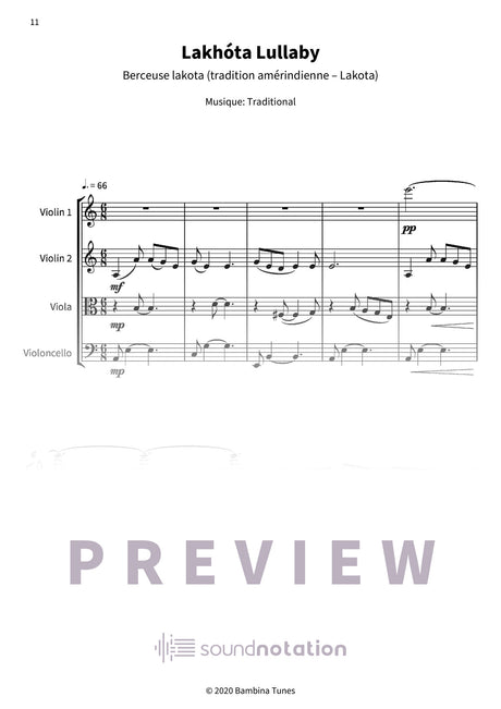 Trois berceuses du monde - Preview Page 2