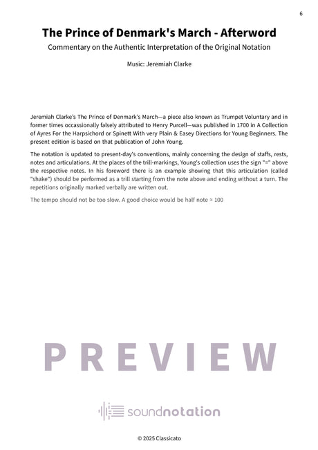 The Prince of Denmark's March - Preview Page 2
