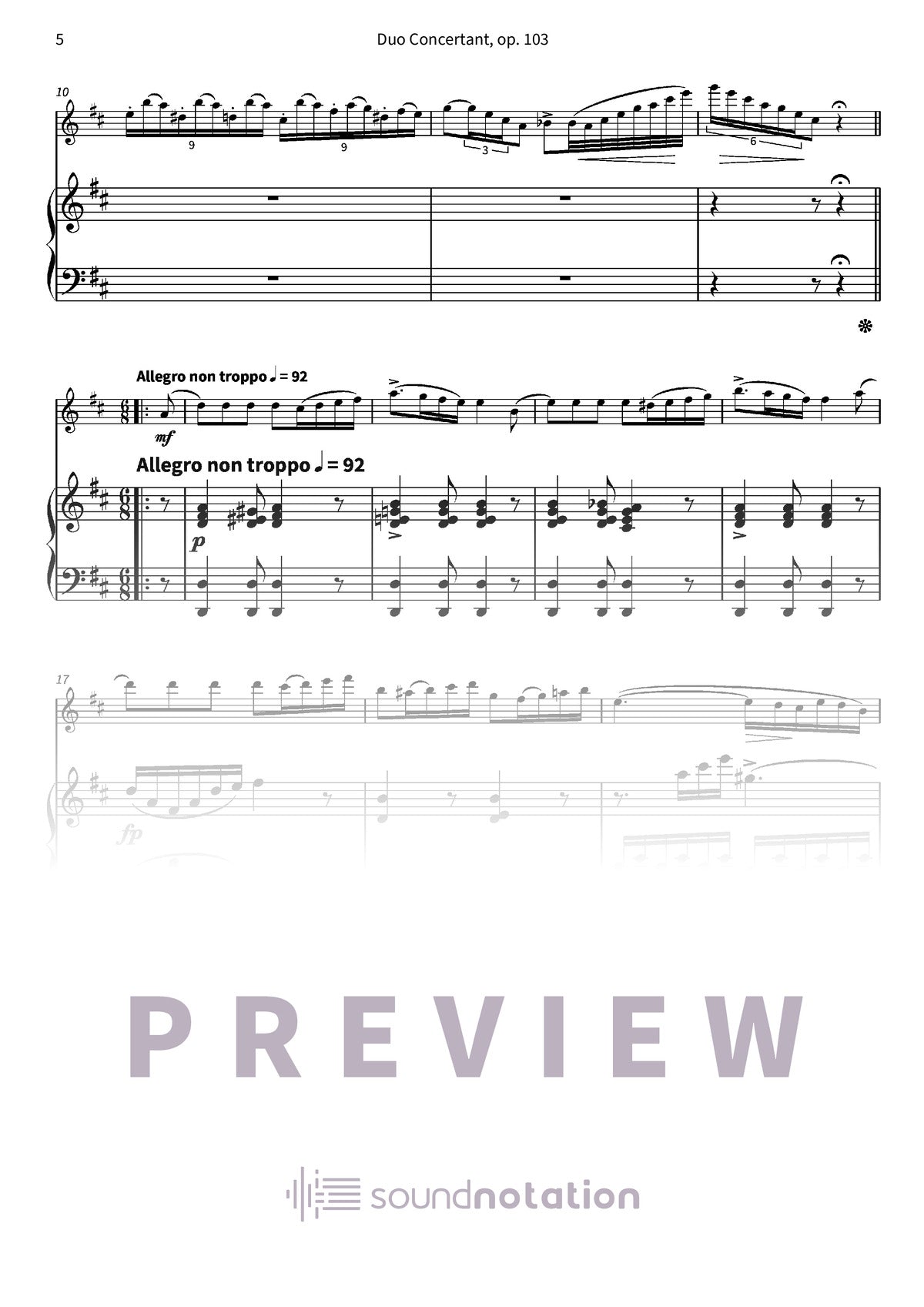 Grand duo concertant - Preview Page 2