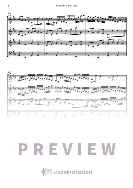 Kanon in D-Dur - Preview Page 2