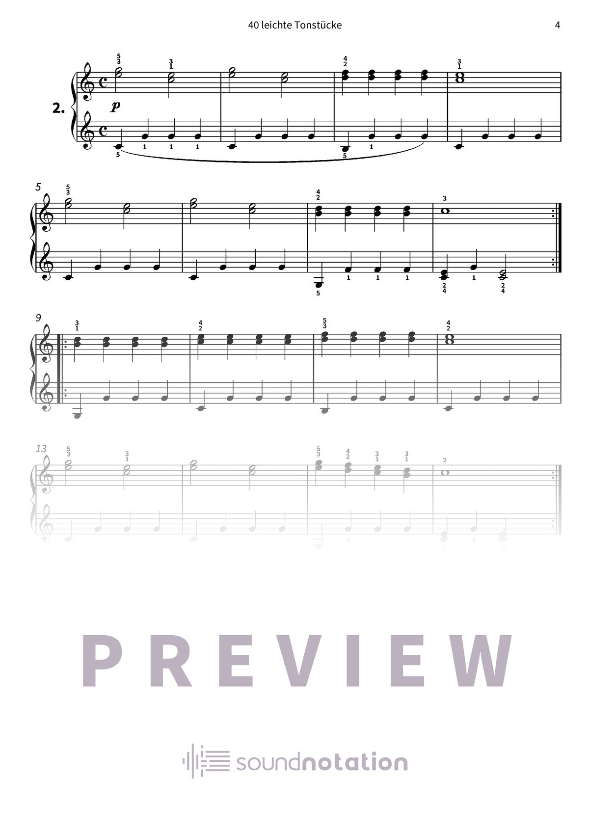 40 leichte Tonstücke - Preview Page 2