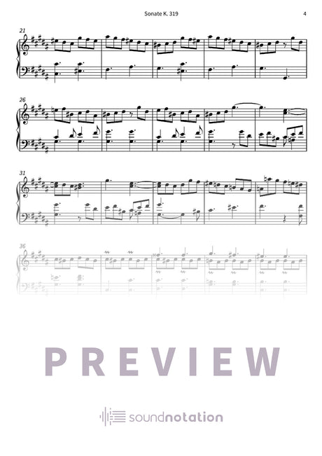 Sonate K. 319 - Preview Page 2
