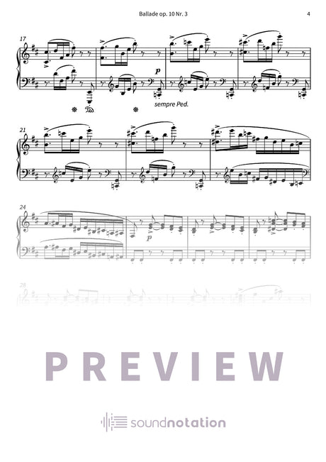 Ballade op. 10 Nr. 3 - Preview Page 2