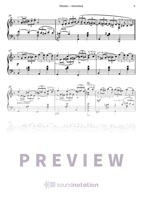 Oktober — Herbstlied - Preview Page 2