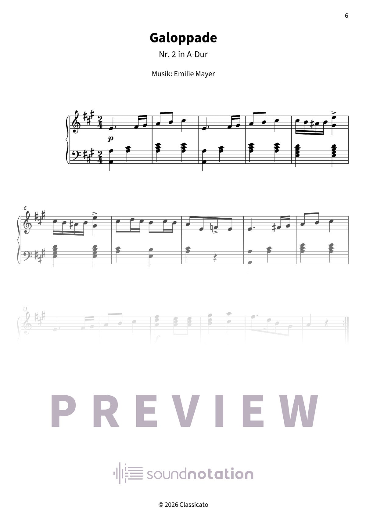 Neun Tänze für Klavier - Preview Page 2