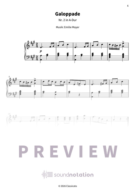 Neun Tänze für Klavier - Preview Page 2