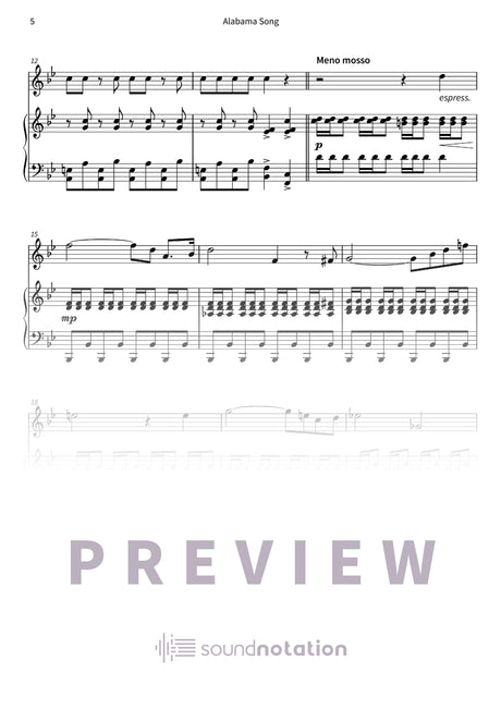 Alabama Song - Preview Page 2