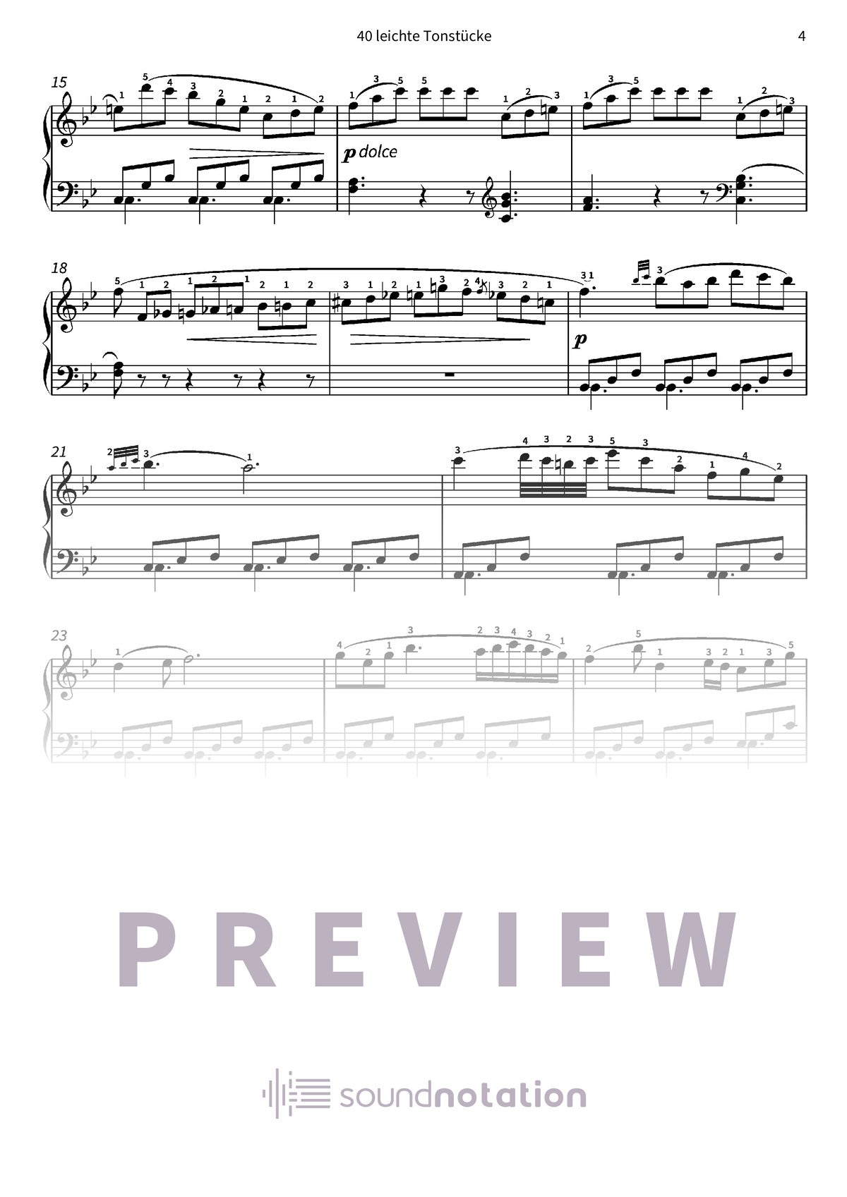 40 leichte Tonstücke - Preview Page 2