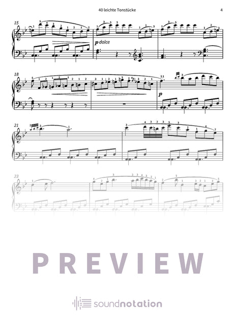 40 leichte Tonstücke - Preview Page 2