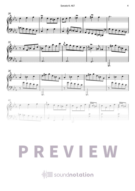 Sonate K. 467 - Preview Page 2