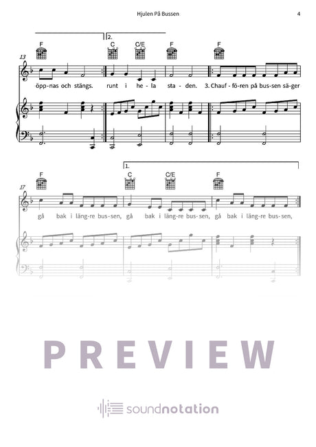 Hjulen På Bussen - Preview Page 2