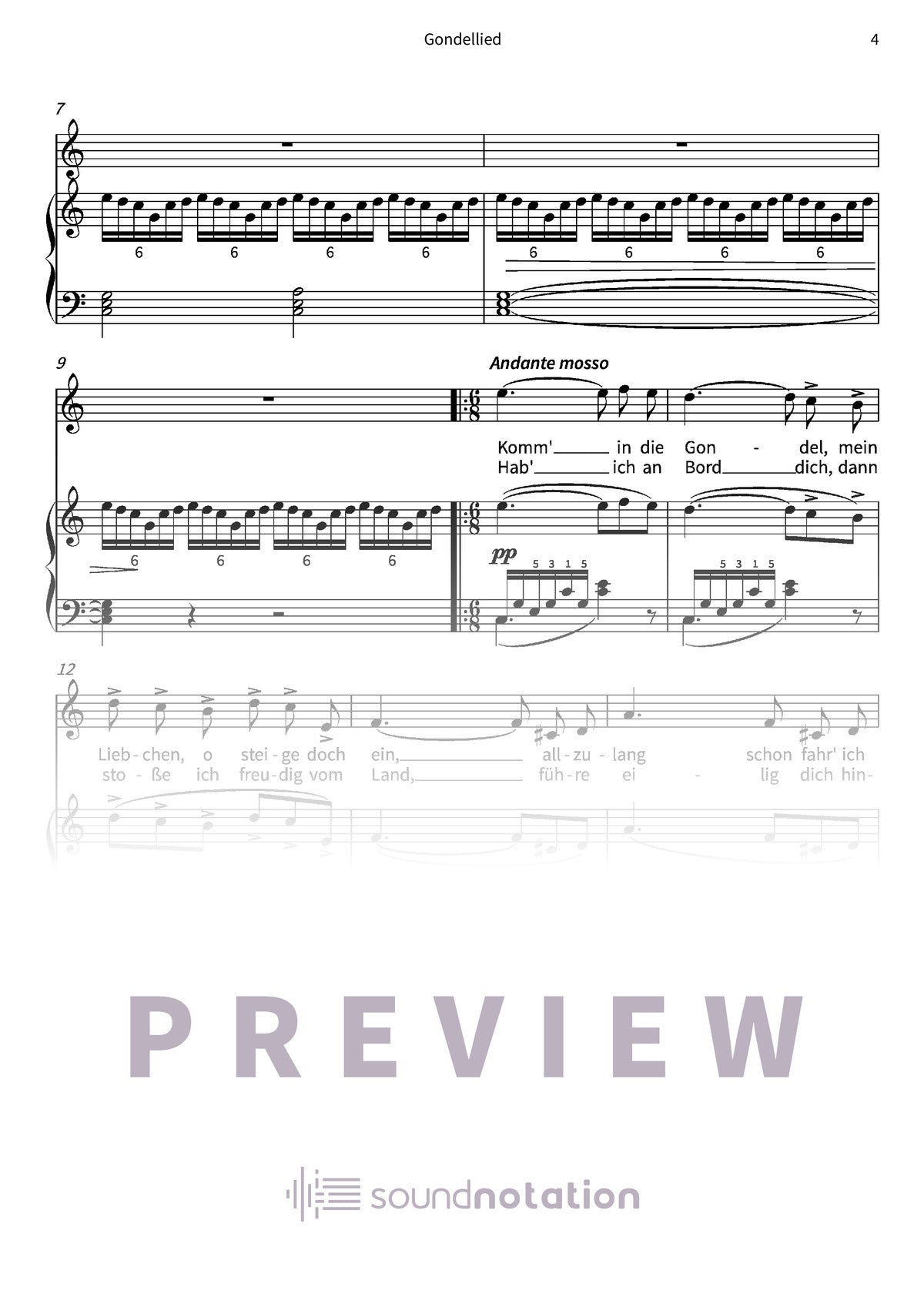 Gondellied - Preview Page 2