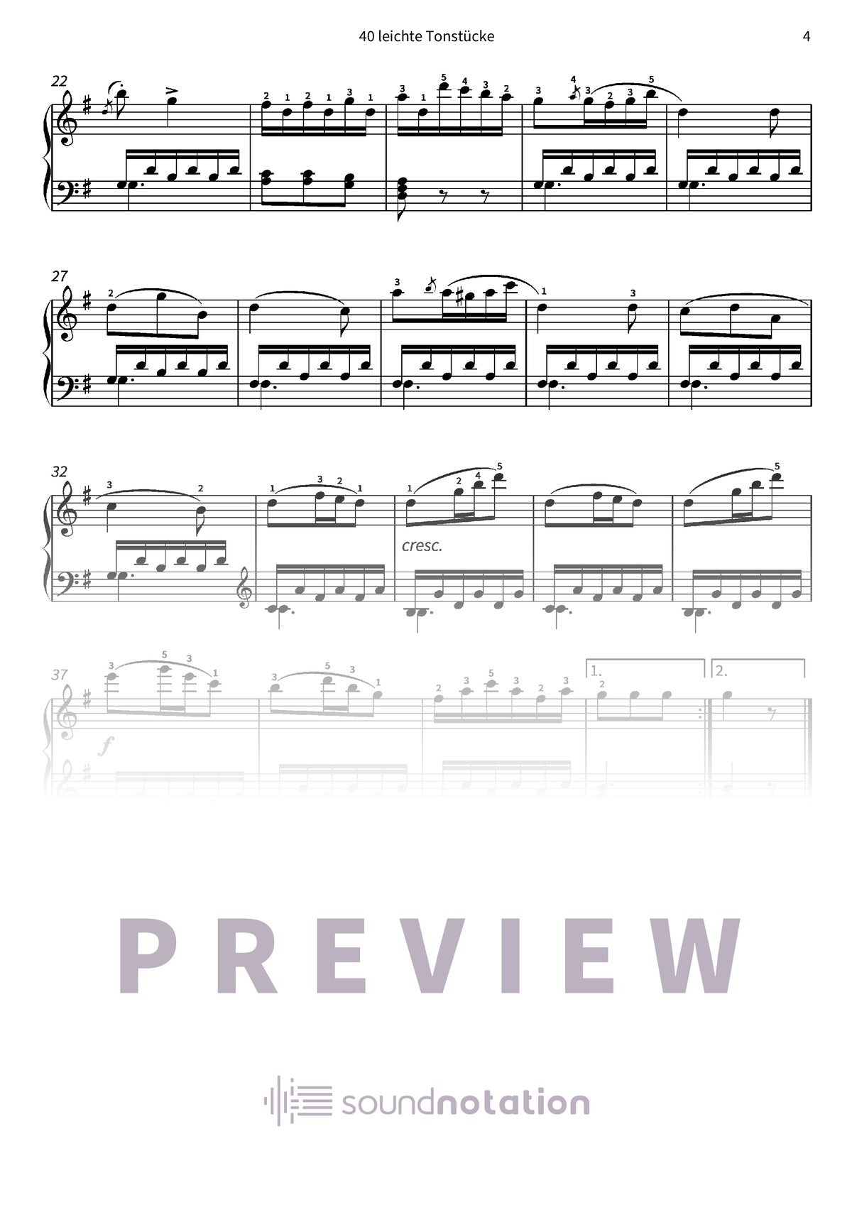 40 leichte Tonstücke - Preview Page 2