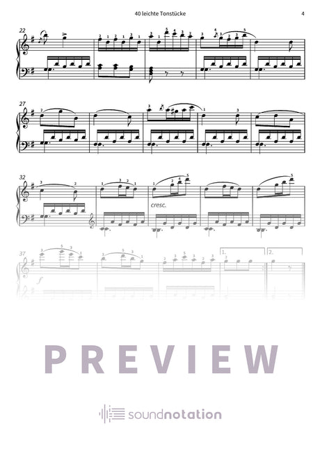 40 leichte Tonstücke - Preview Page 2