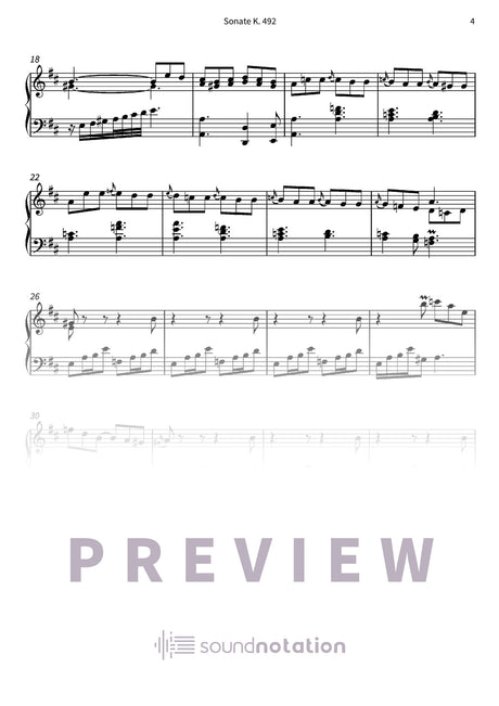 Sonate K. 492 - Preview Page 2