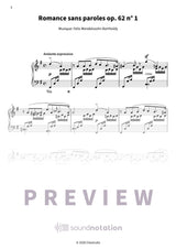 Romances sans paroles op. 62 - Preview Page 2