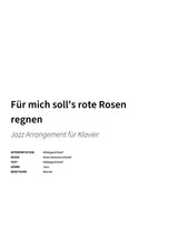 Für mich soll's rote Rosen regnen - Title Page
