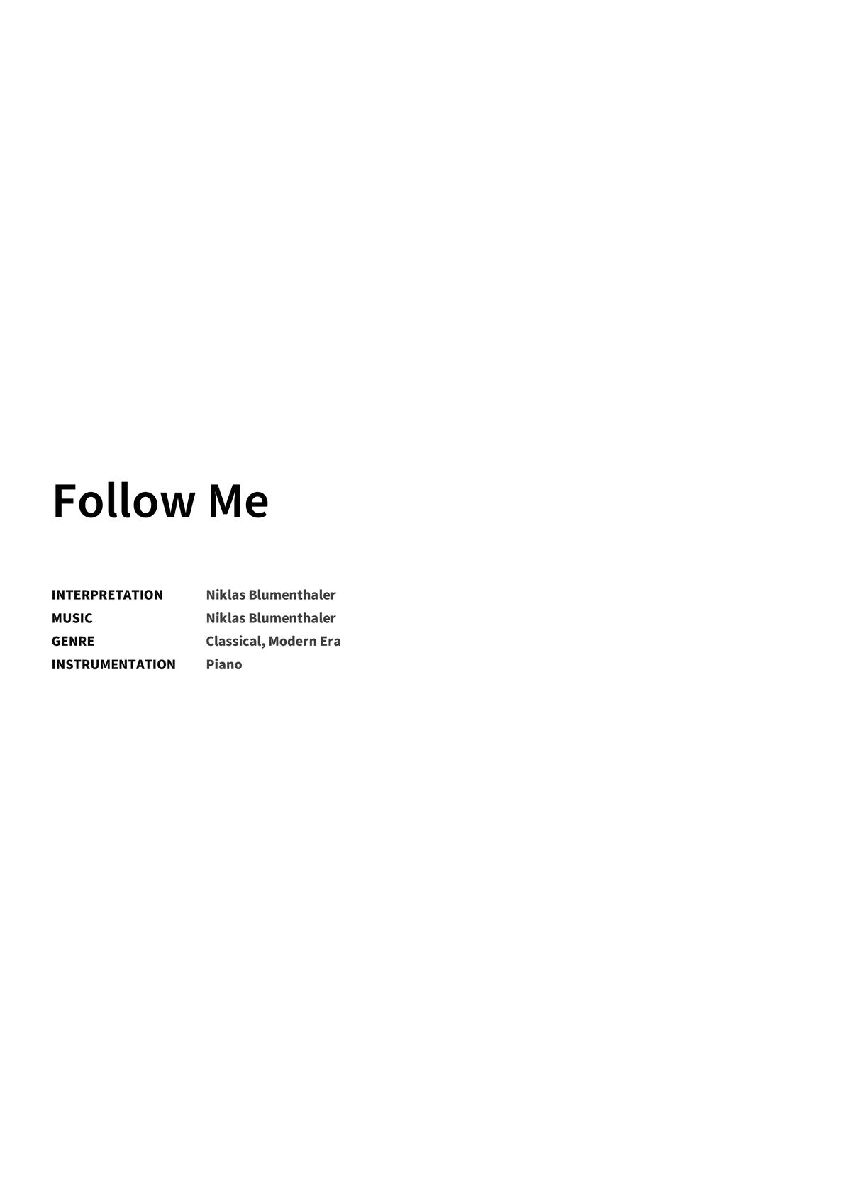 Follow Me - Title Page