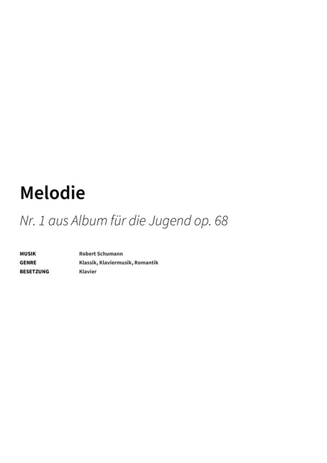 Melodie - Title Page