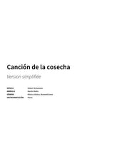 Canción de la cosecha - Title Page
