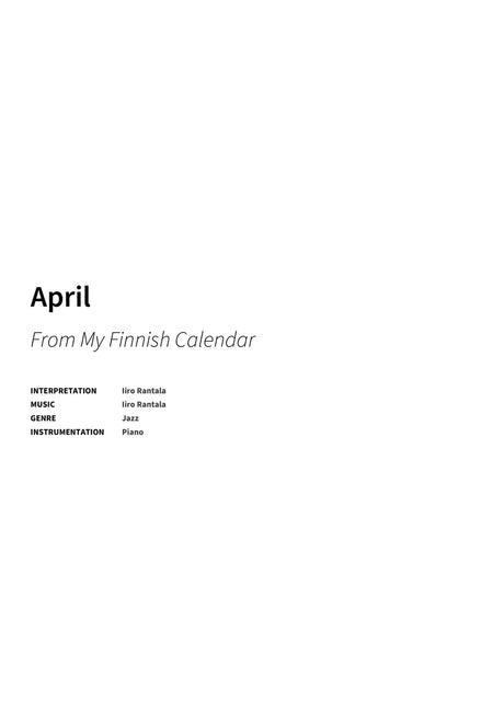April - Title Page