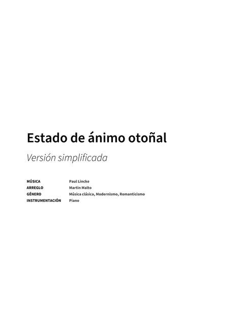 Estado de ánimo otoñal - Title Page
