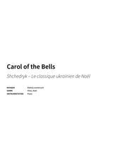 Carol of the Bells - Title Page