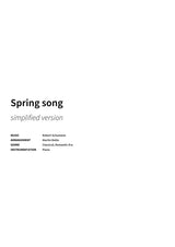Spring song - Title Page