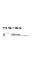 Ave maris stella - Title Page