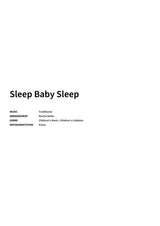 Sleep Baby Sleep - Title Page