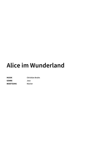 Alice im Wunderland - Title Page