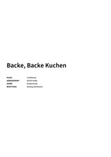 Backe, Backe Kuchen - Title Page