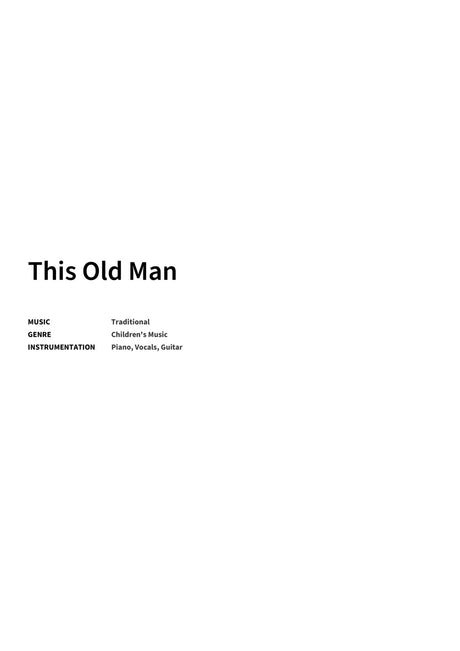 This Old Man - Title Page
