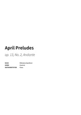 April Preludes - Title Page