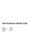 Der Kuckuck und der Esel - Title Page