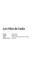 Les Filles de Cadix - Title Page