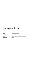 Januar – Aria - Title Page