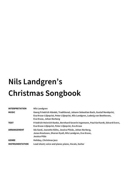 Nils Landgren’s Christmas Songbook - Title Page