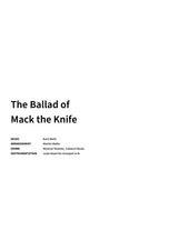 The Ballad of Mack the Knife - Title Page