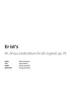 Er ist's - Title Page