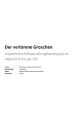 Der verlorene Groschen - Title Page