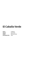 El Caballo Verde - Title Page