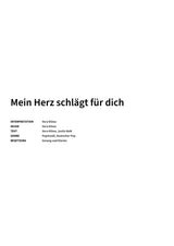 Mein Herz schlägt für dich - Title Page