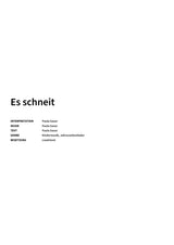 Es schneit - Title Page