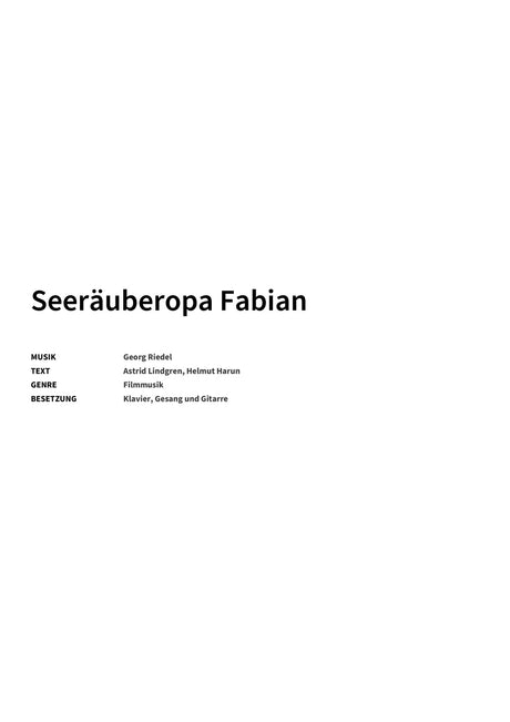 Seeräuberopa Fabian - Title Page