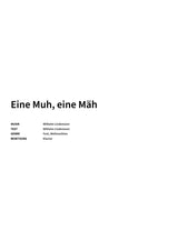 Eine Muh, eine Mäh - Title Page