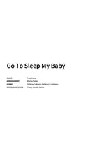 Go To Sleep My Baby - Title Page
